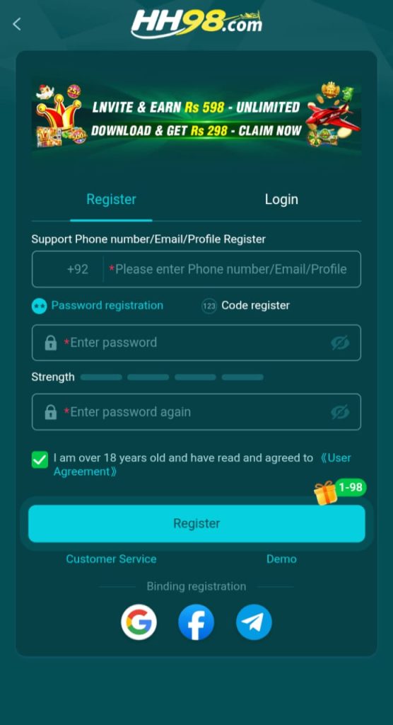 HH98 Register